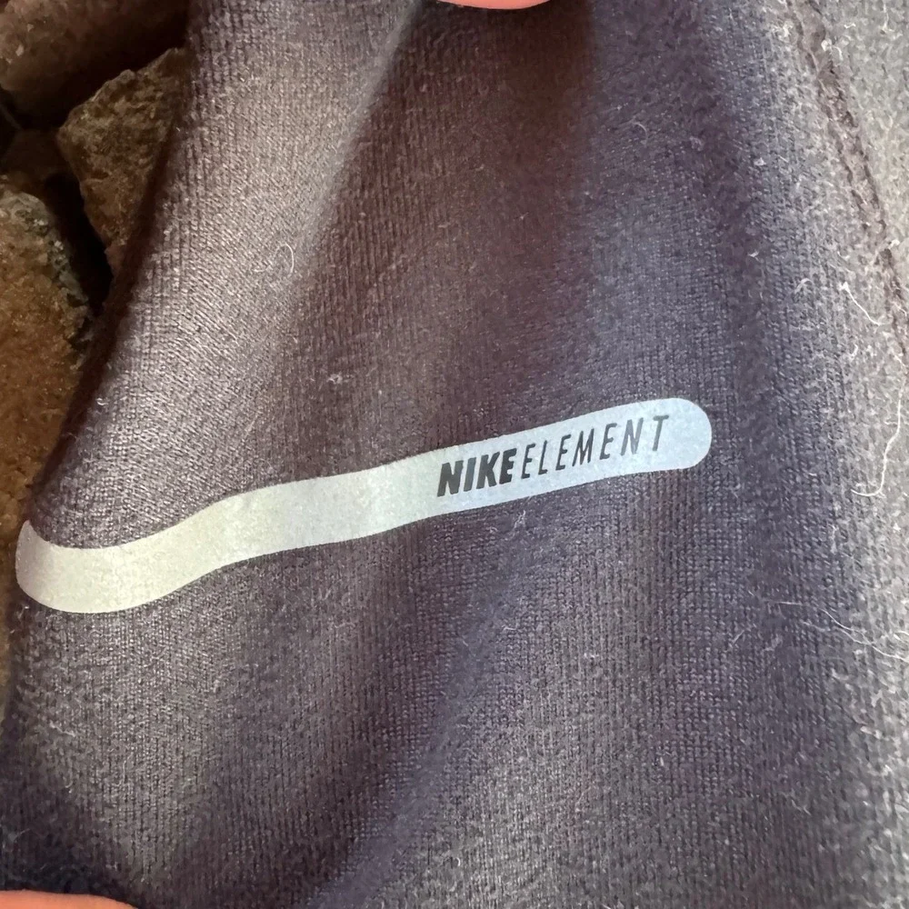 Nike Element Dri-FIT Womens Medium Black Quarter Zip Running Pullover Top